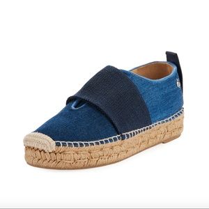 Rag & Bone Denim Slip-On Blue Espadrille